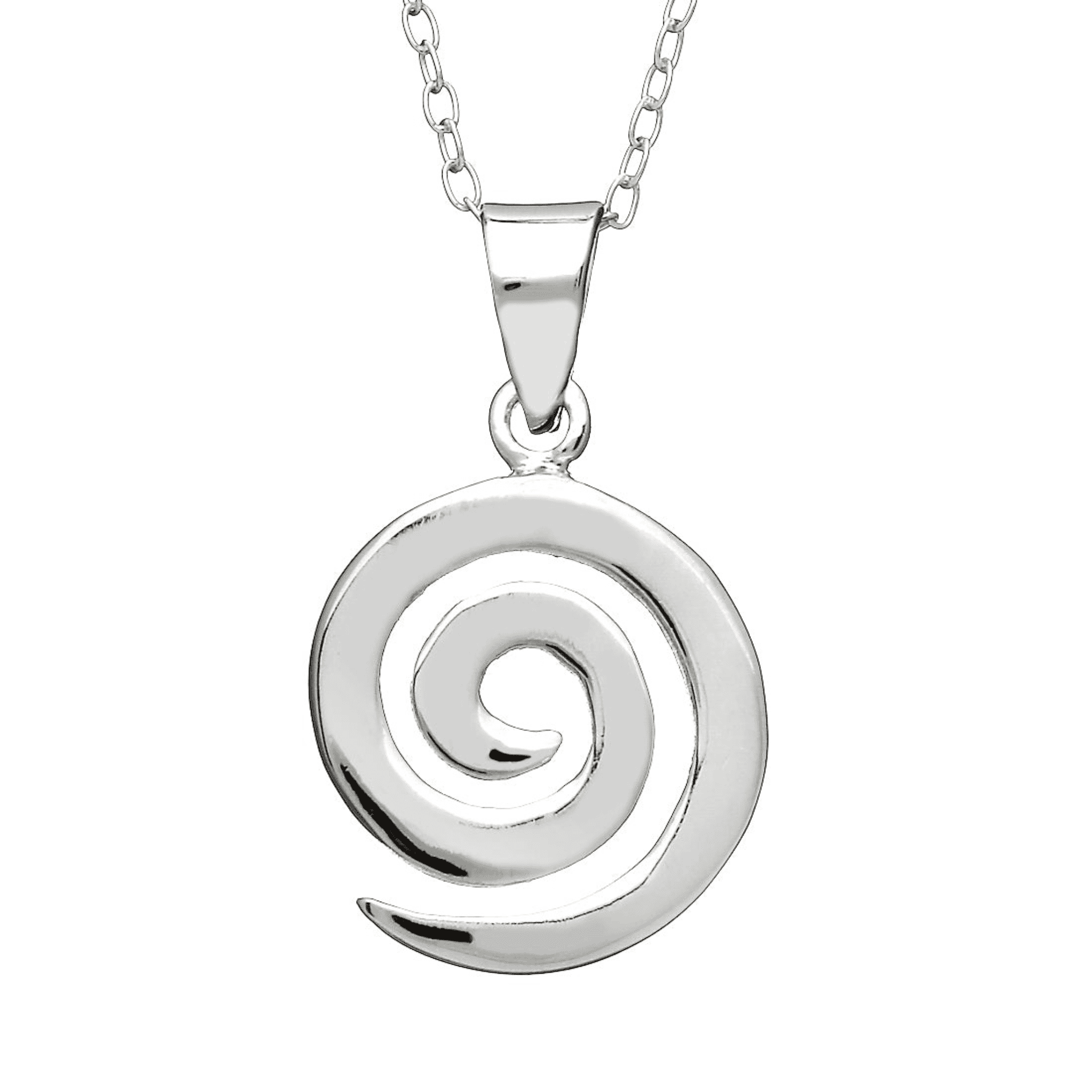 Woods Celtic Jewellery Spiral Pendant - Sterling Silver