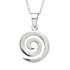 Woods Celtic Jewellery Spiral Pendant - Sterling Silver