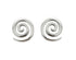Woods Celtic Jewellery Spiral Stud Earrings - Sterling Silver