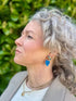 The Messy Brunette The Messy Brunette - Behaus Inspired Mini Drop Earrings Blue