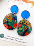 The Messy Brunette The Messy Brunette - Multi Coloured Floral Earrings