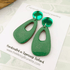 The Messy Brunette The Messy Brunette - Pop Drop Green Earrings