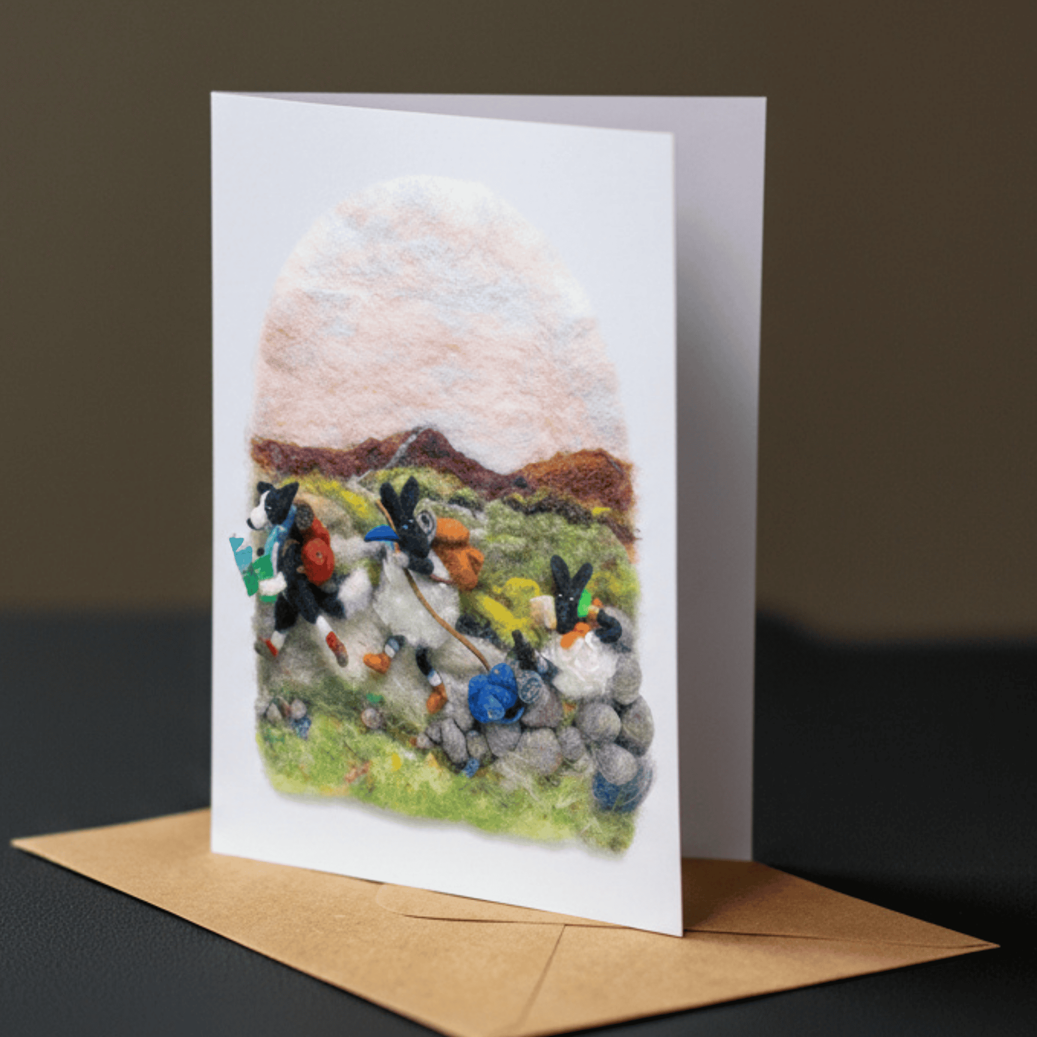 Connemara Sheep & Wool Centre Travellers Rest - Greeting Card