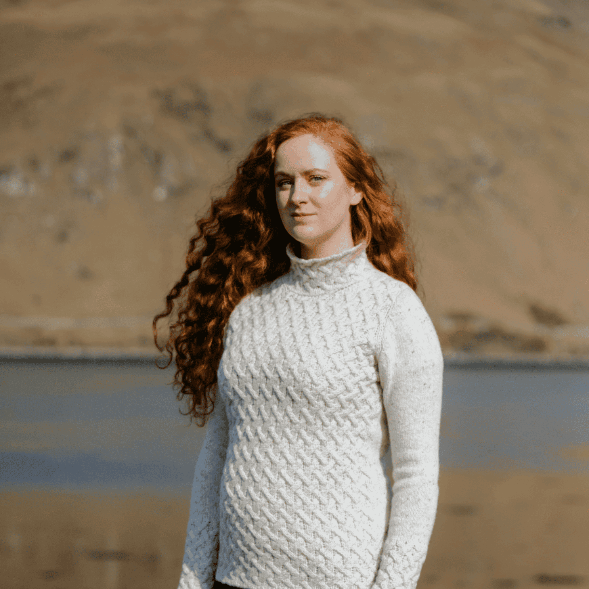 Ireland Eye Trellis Sweater Chalkstone