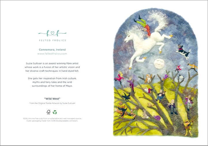 Connemara Sheep & Wool Centre Wild West - Greeting Card