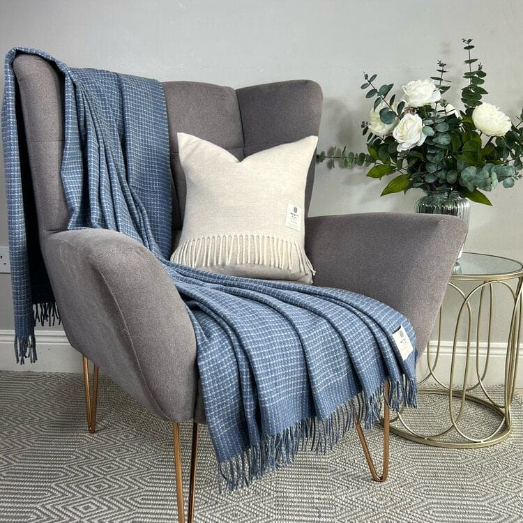 McNutt Wool Cashmere Throw - Alpine Stream