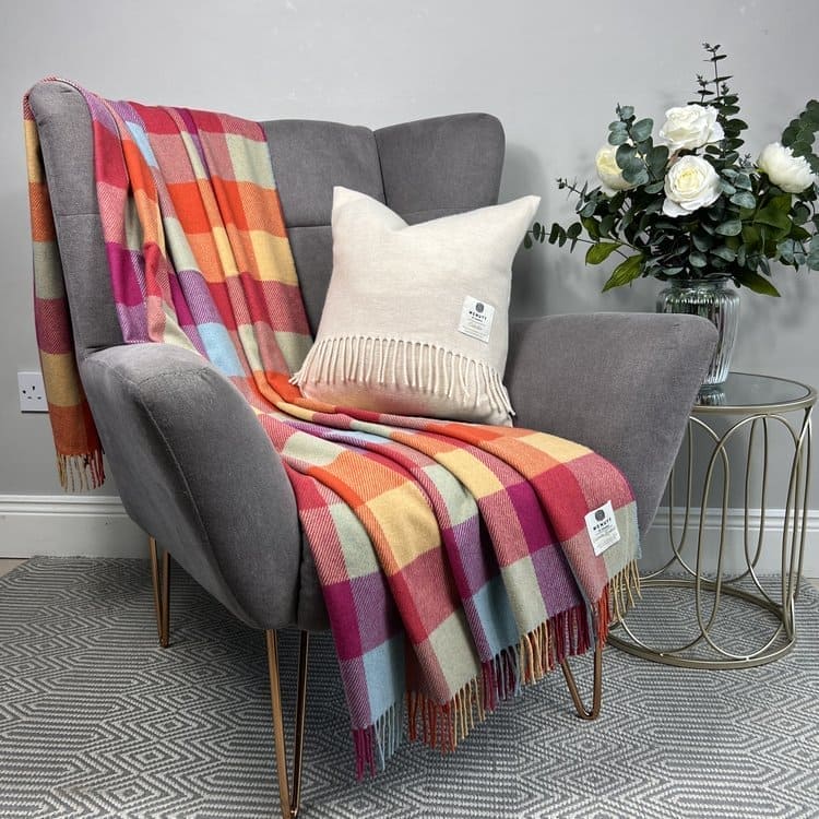 McNutt Wool Cashmere Throw - Marjorie