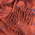 McNutt Wool Cashmere Throw - Paprika Windowpane