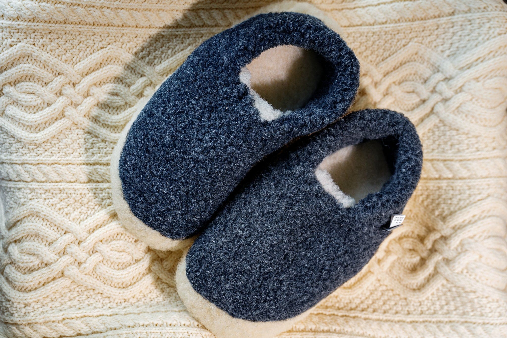 Yoko Wool slippers Dark Blue