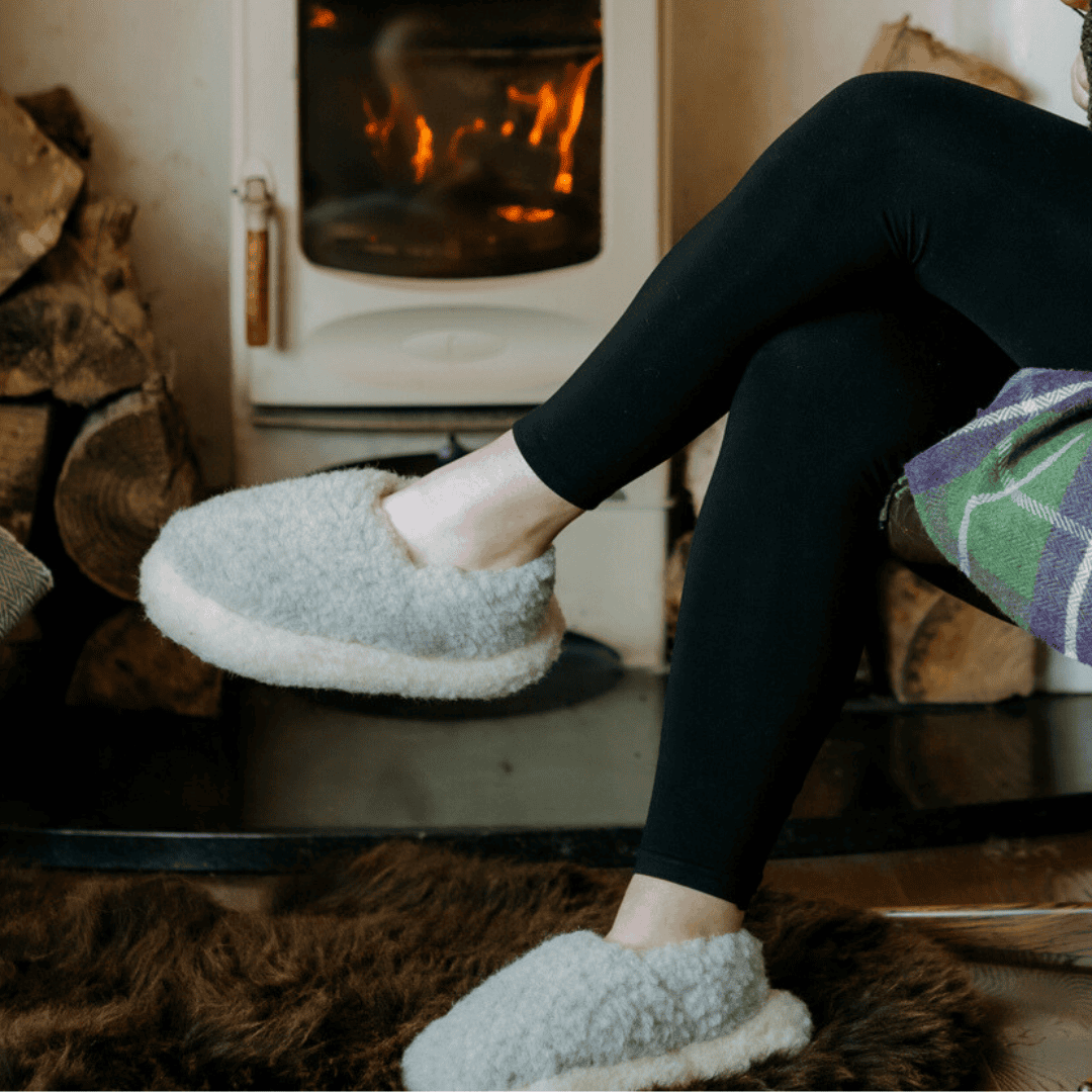 Yoko Wool slippers Light grey