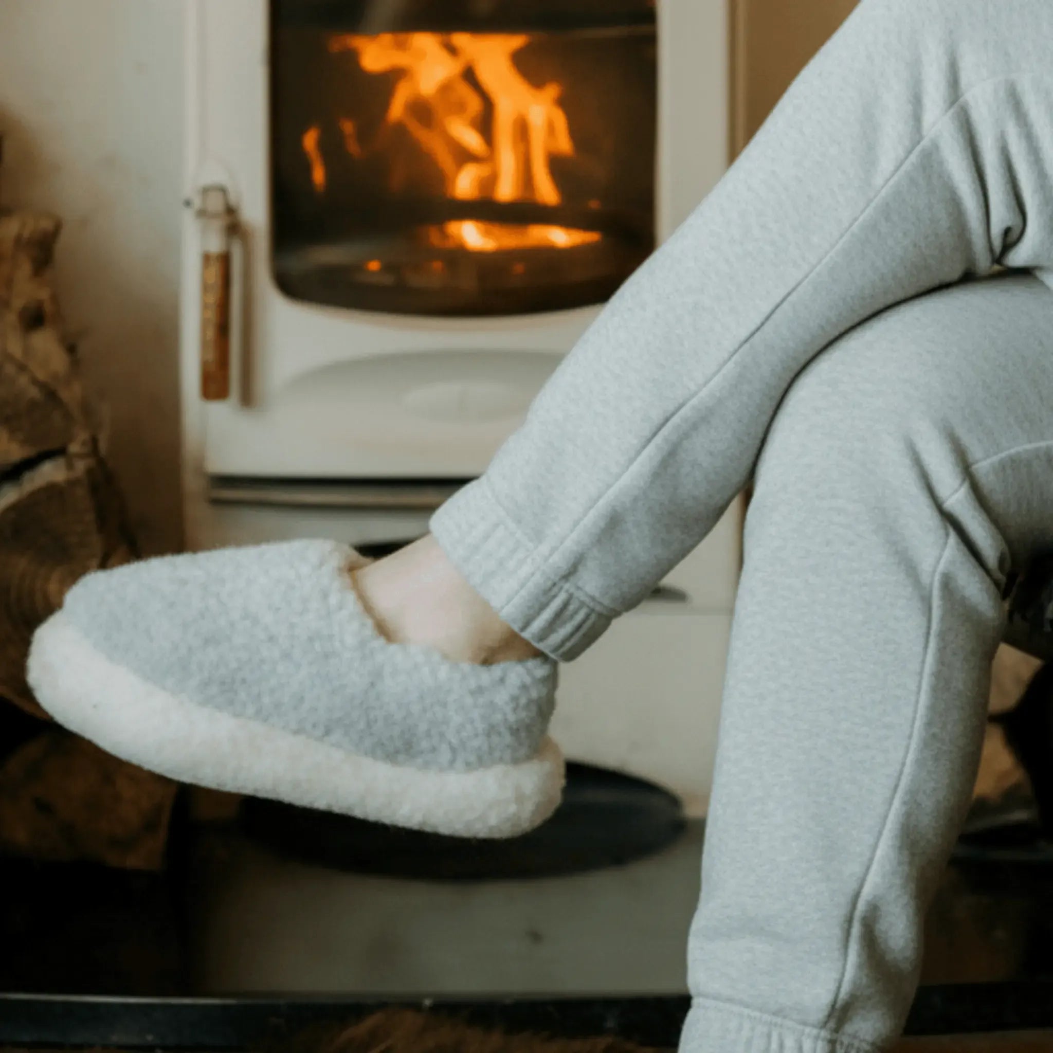 Yoko Wool slippers Light grey