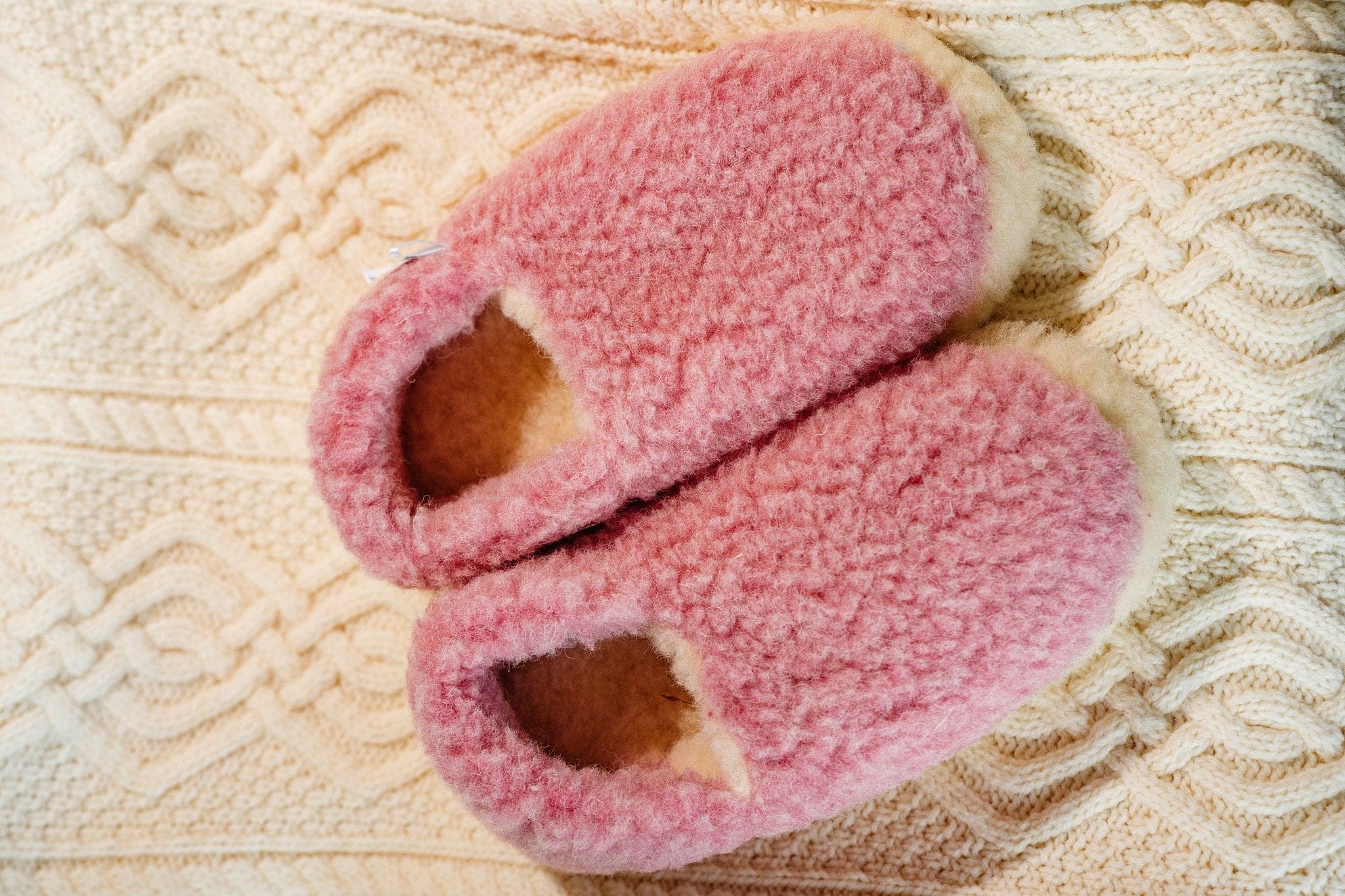 Yoko Wool slippers Pink