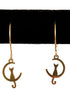 Sandia Dublin Two Cats on the Moon Earrings