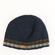Rib Pullon Hat - Navy with Stripe