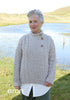 Ladies Supersoft Merino Crossover Cardigan - Oatmeal