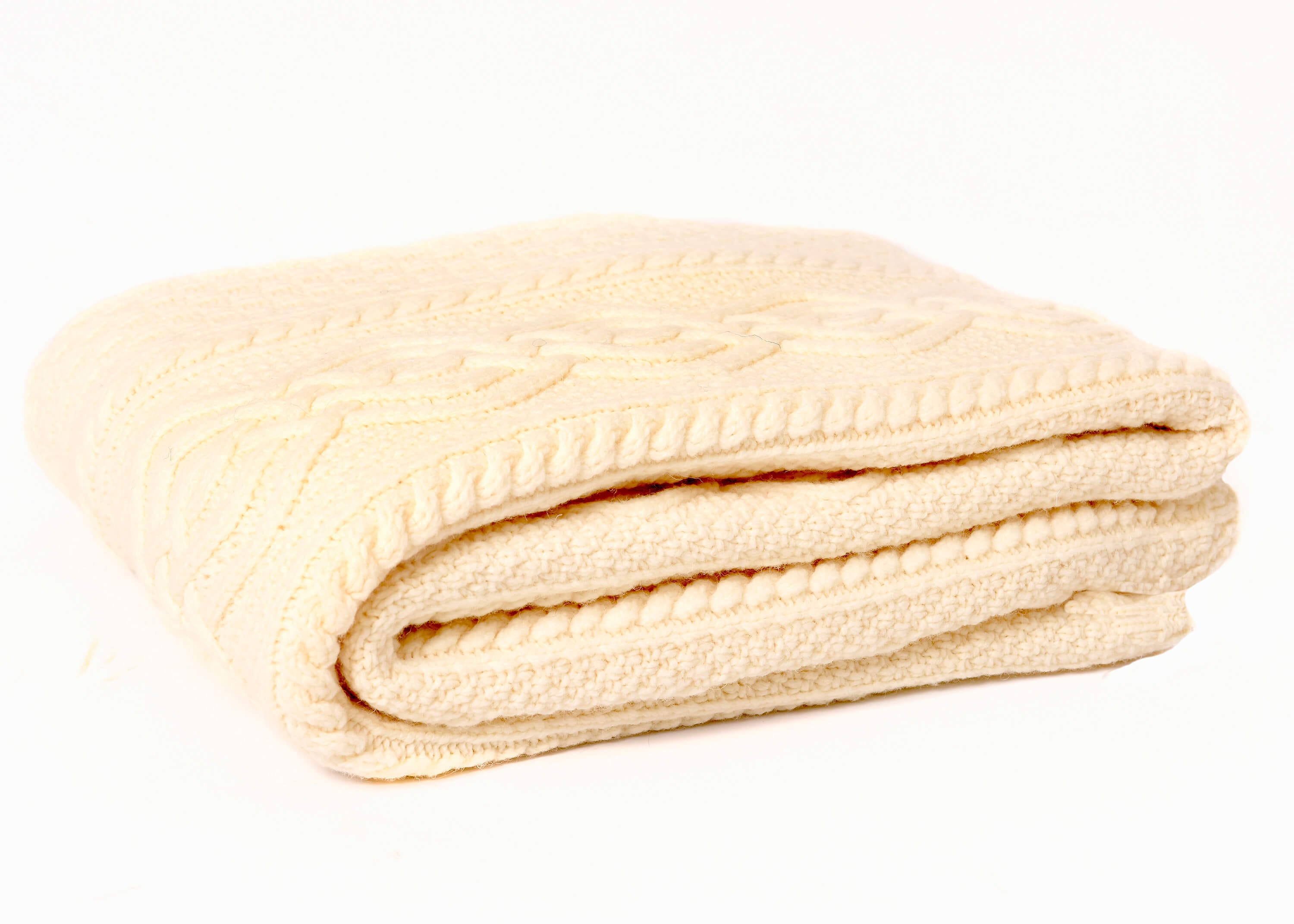 Saol Merino Throw - Natural