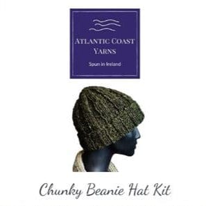 Chunky Atlantic Fishermans Beanie Kit (Unisex) - Green
