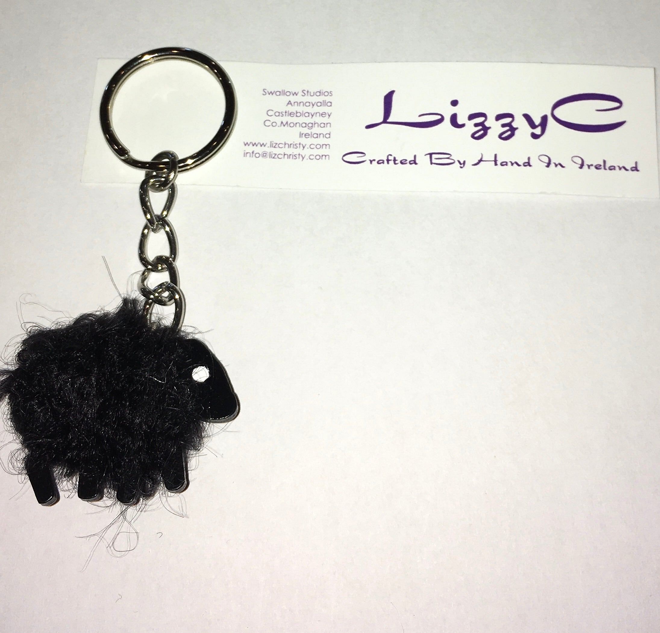 Lizzy C Sheep Keyring