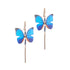 Melanie Hand Earrings - Butterfly Drop Blue