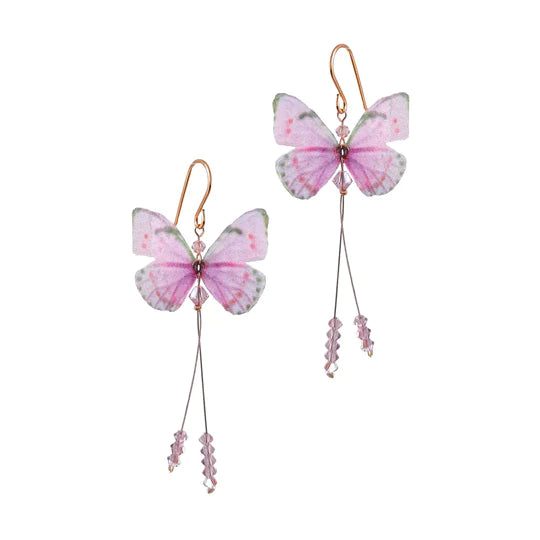 Melanie Hand Earrings - Butterfly Firework Lilac