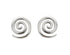 Spiral Stud Earrings - Sterling Silver