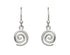 Spiral Drop Earrings - Sterling Silver