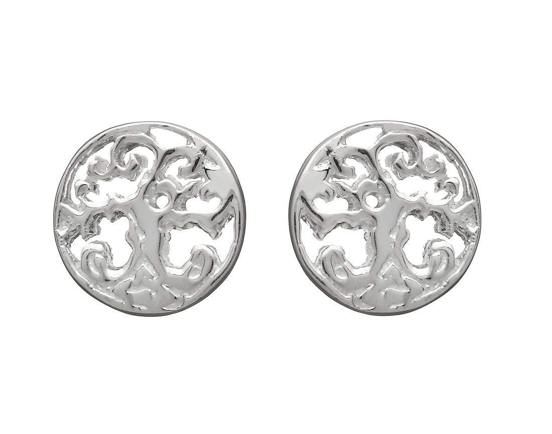 Tree of Life Stud Earrings - Sterling Silver