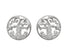 Tree of Life Stud Earrings - Sterling Silver