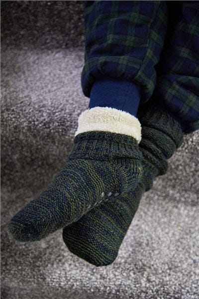 Donegal Socks, Fleece lined - Blackberry