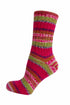 Stripe Fair Isle Walking Socks Ladies