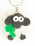 Felt Sheep Keyring