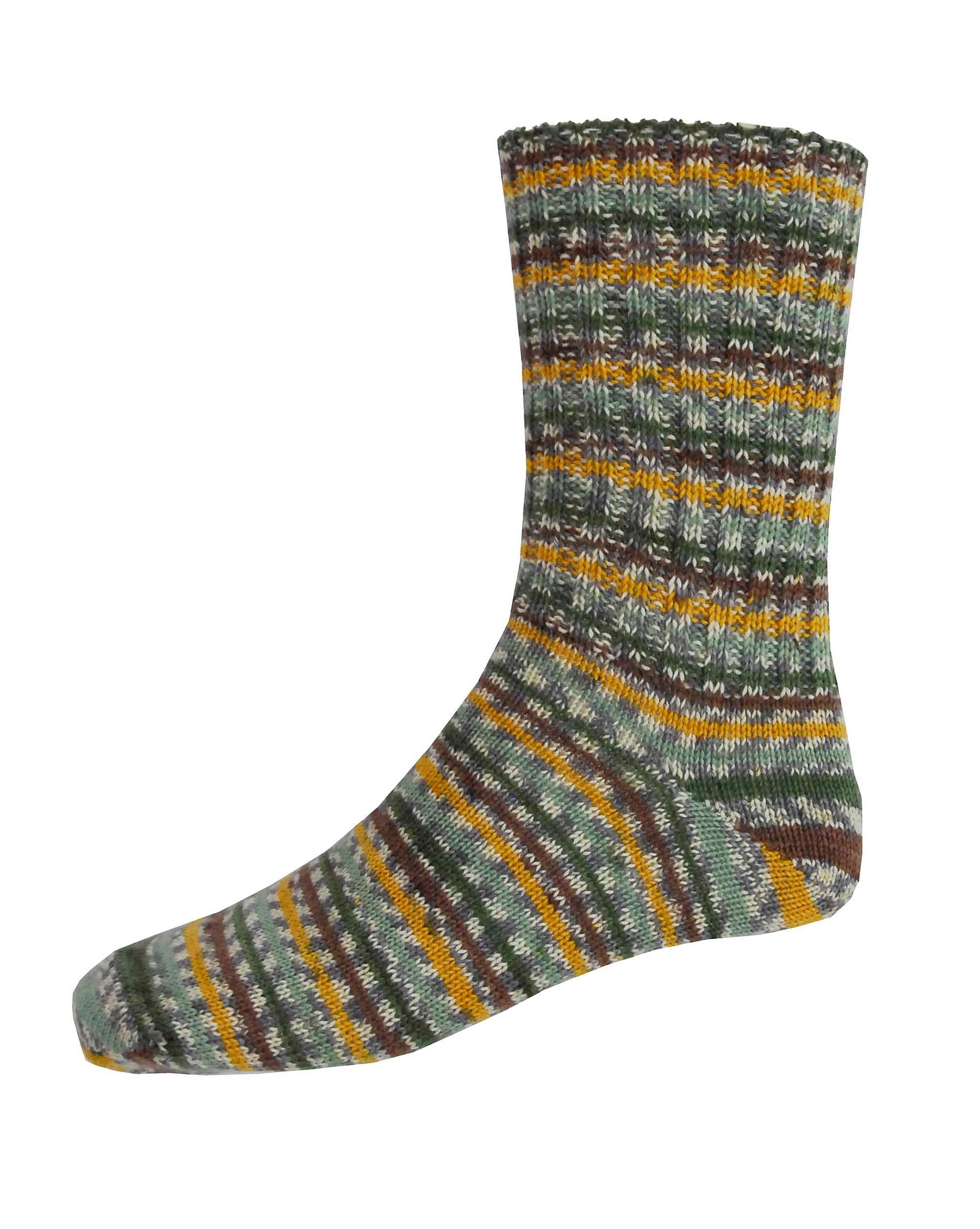 Stripe Fair Isle Walking Socks Mens