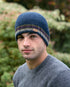 Rib Pullon Hat - Navy with Stripe