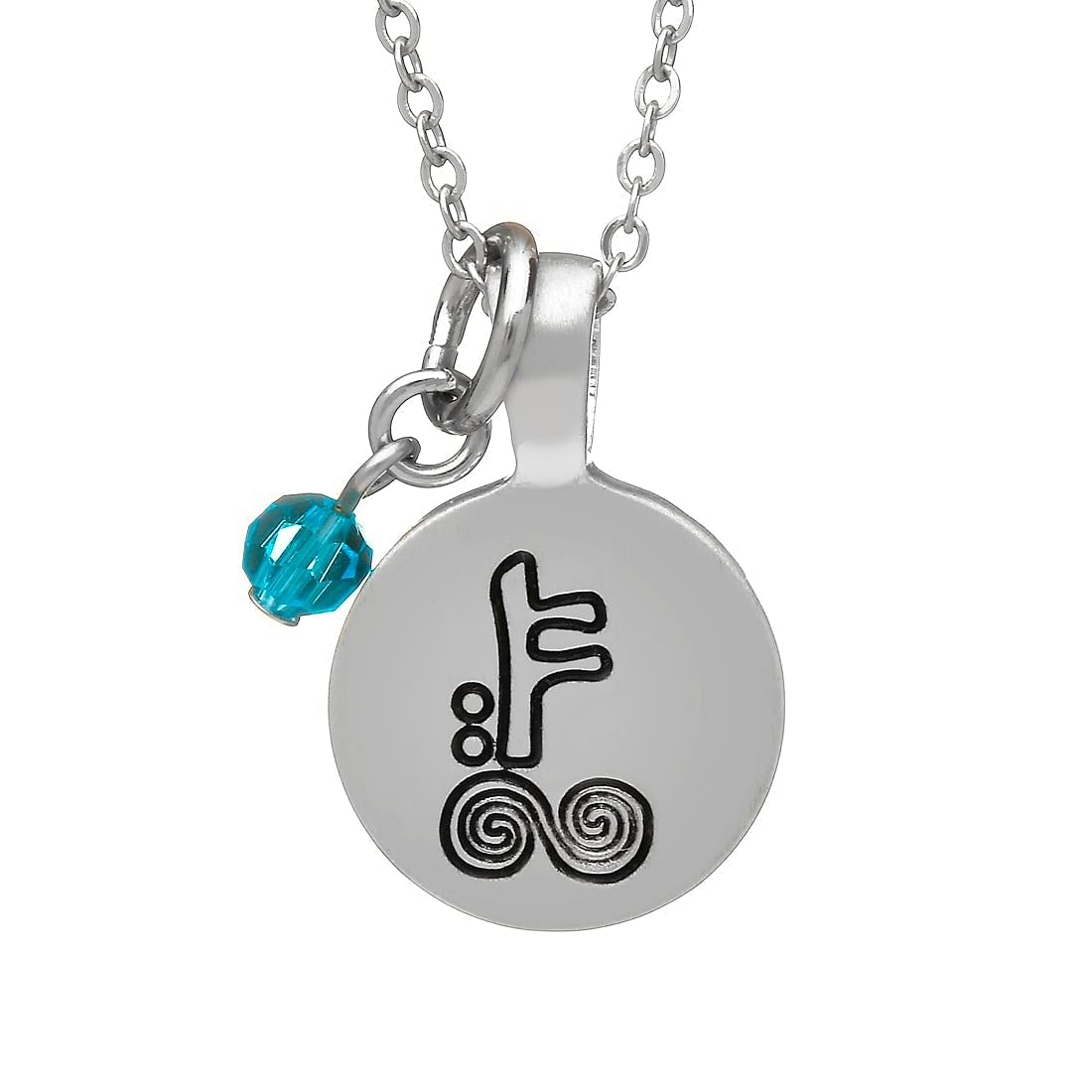 Silver Plate December Astrology Pendant