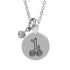 Silver Plate April Astrology Pendant