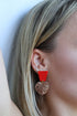 Sandia Dublin Delicious Red Earrings
