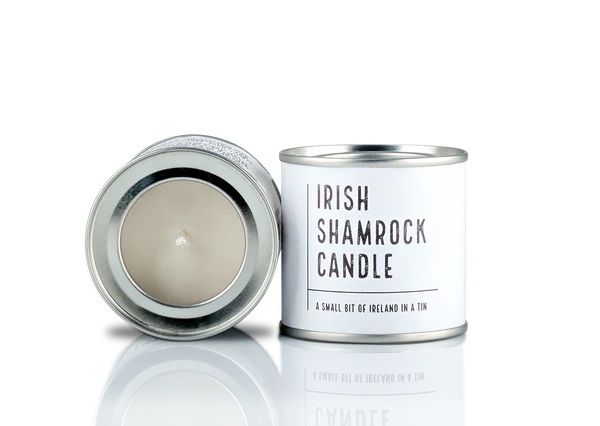 Irish Candle Tin  - Irish Shamrock (Small)
