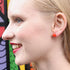 Jelly Bean Glass Stud Earring