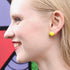 Jelly Bean Glass Stud Earring