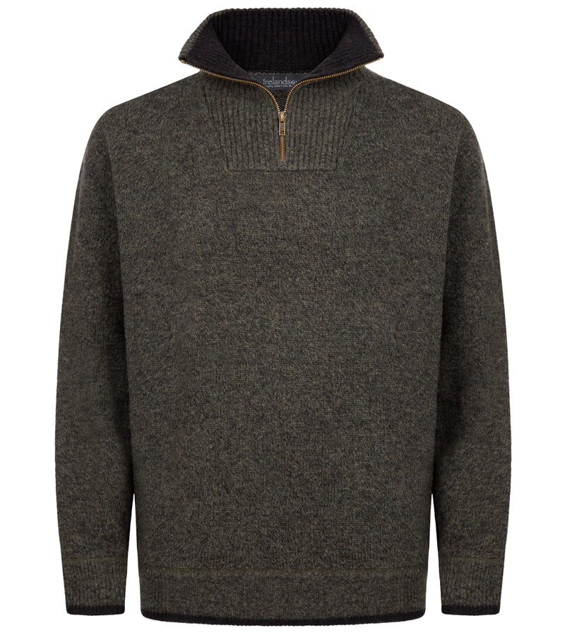 Half zip Sweater Green Marl