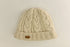 Erin Knitwear Aran Cable Turnup Hat - Natural