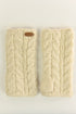 Erin Knitwear Aran Cable Wool Handwarmers - Natural