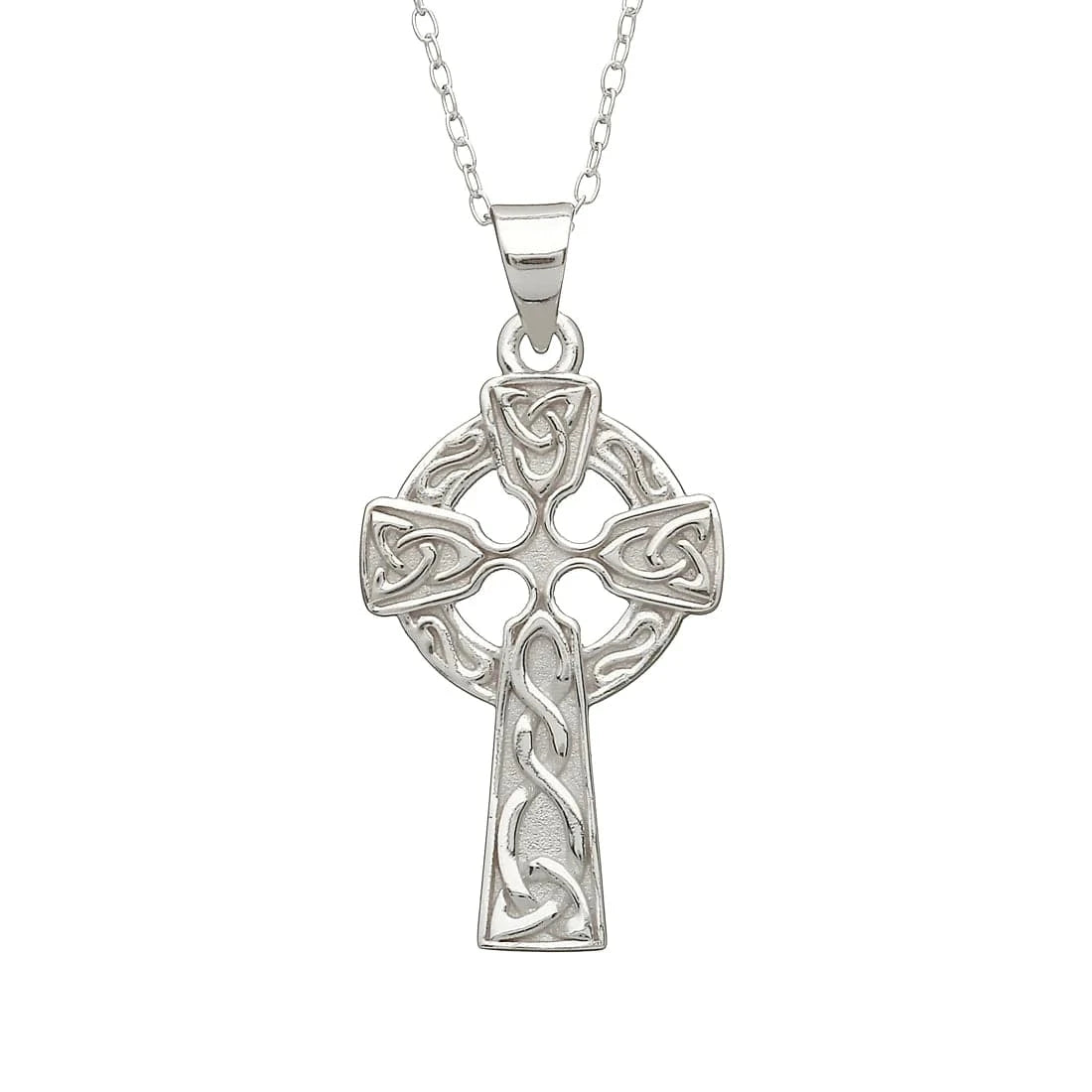 Woods Celtic Jewellery Celtic Cross Pendant - Sterling Silver