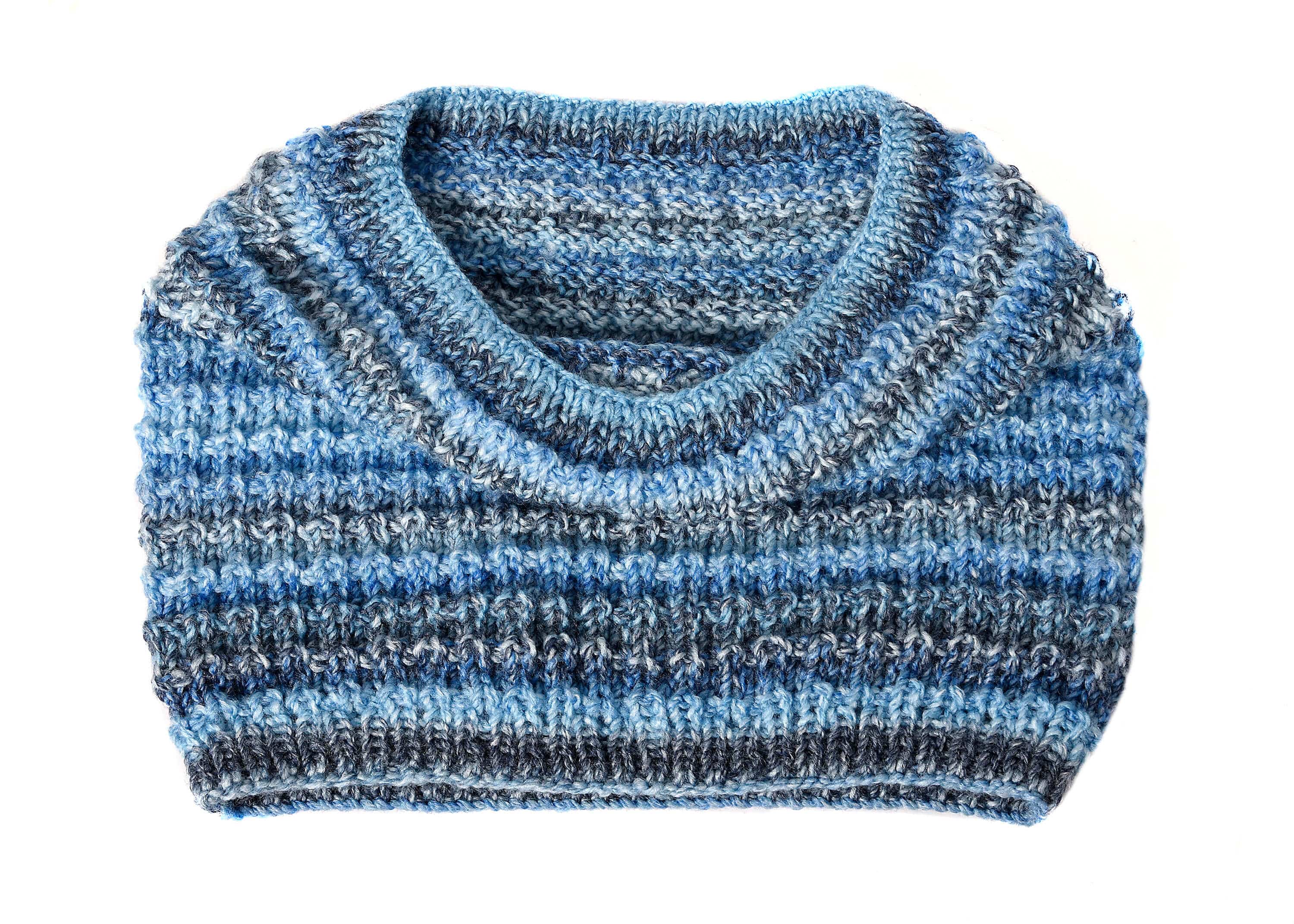 Connemara Sheep & Wool Centre Blue Connemara Hand Knitted Snood