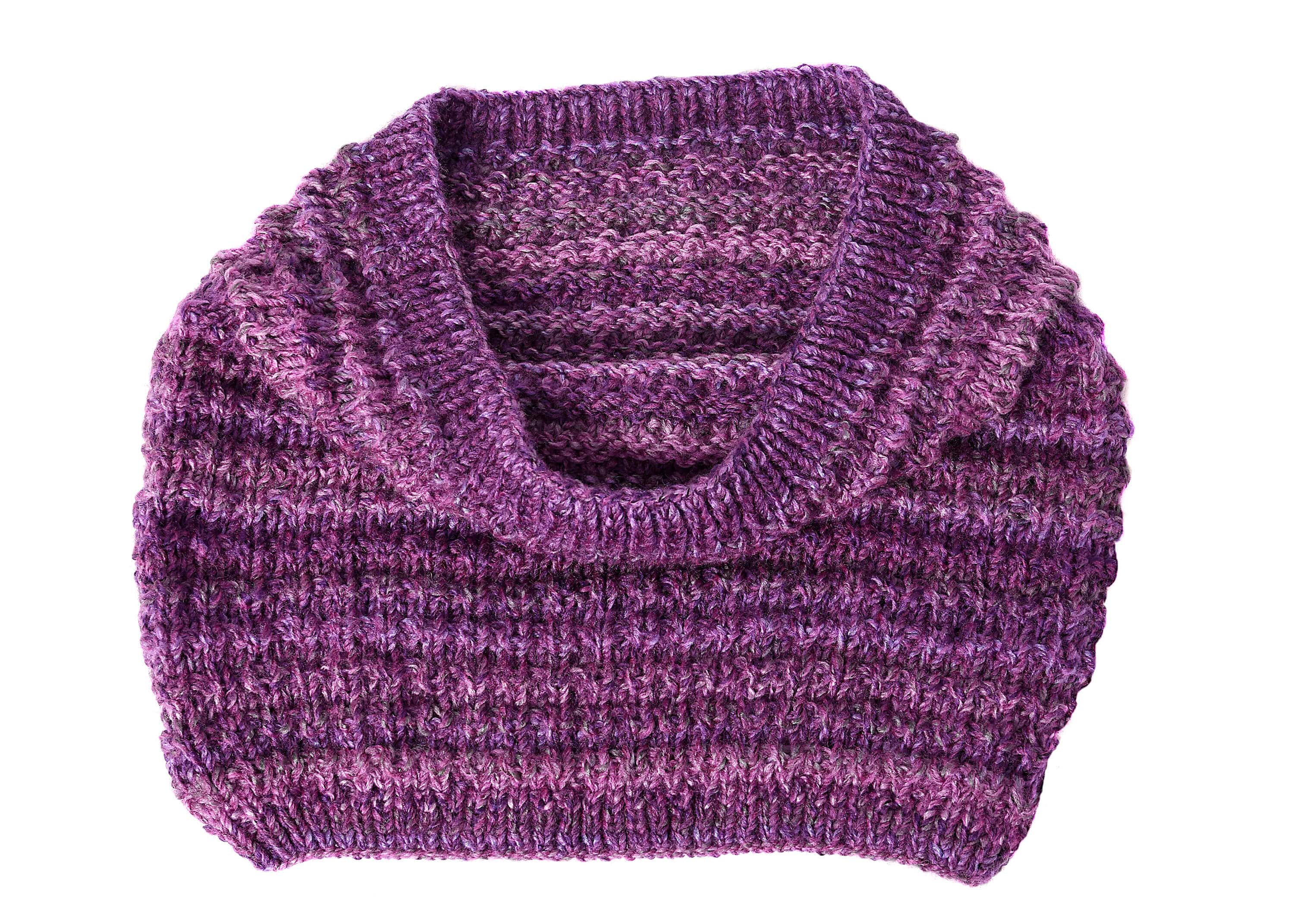 Connemara Sheep & Wool Centre Pink Connemara Hand Knitted Snood