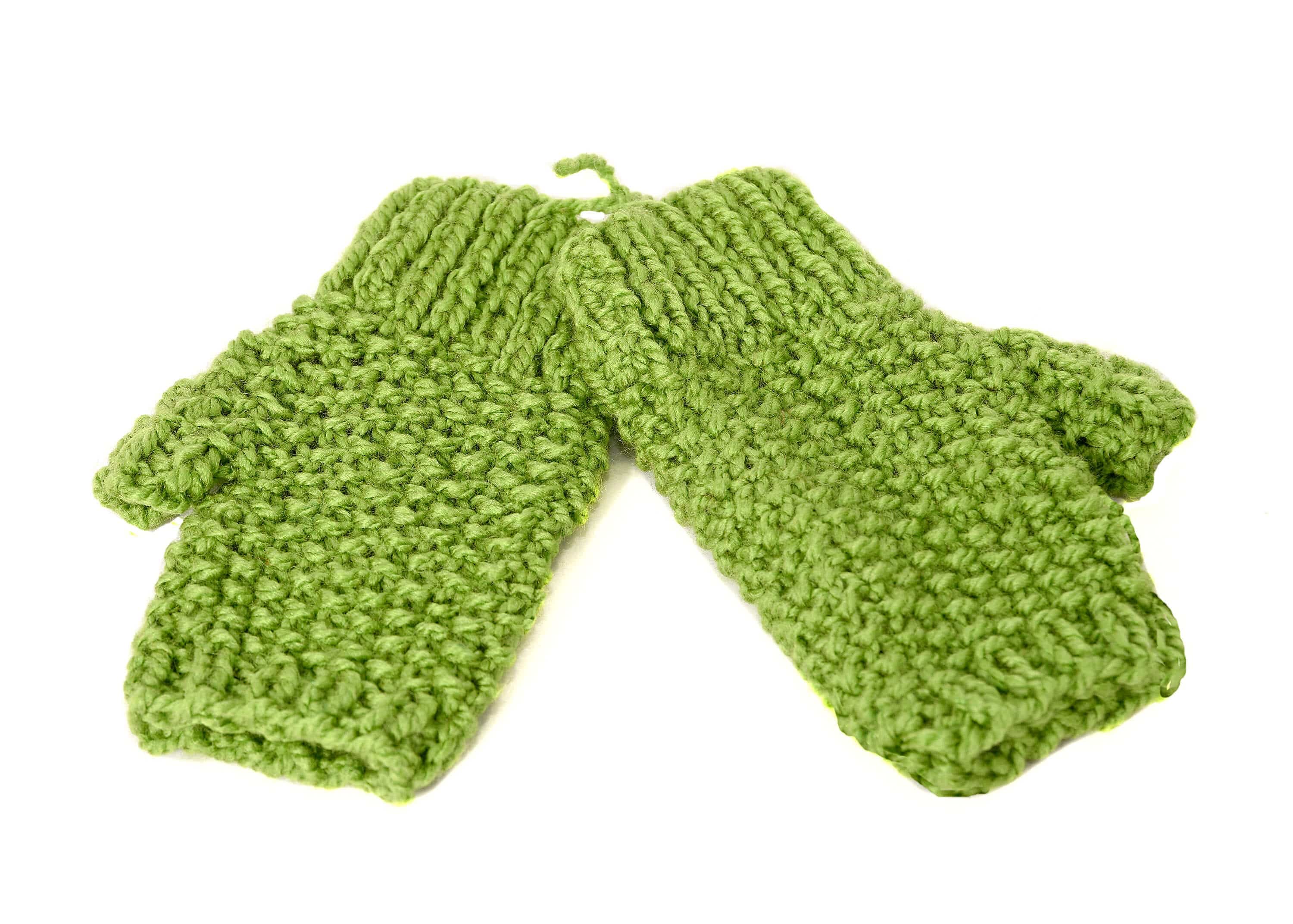 Connemara Sheep & Wool Centre Green Connemara Handknitted Handwarmers