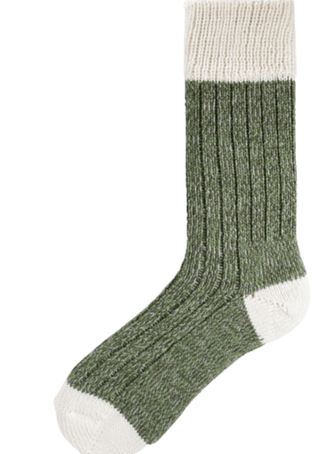 Connemara Socks Moss Green Connemara Socks - Irish Walking Socks Large