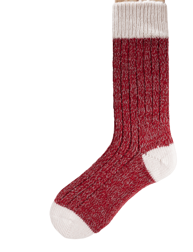 Connemara Socks Red Connemara Socks - Irish Walking Socks Small