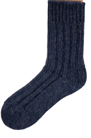Connemara Socks Navy Connemara Socks - Tweeds Large