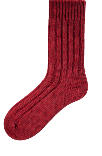 Connemara Socks Red Connemara Socks - Tweeds Small